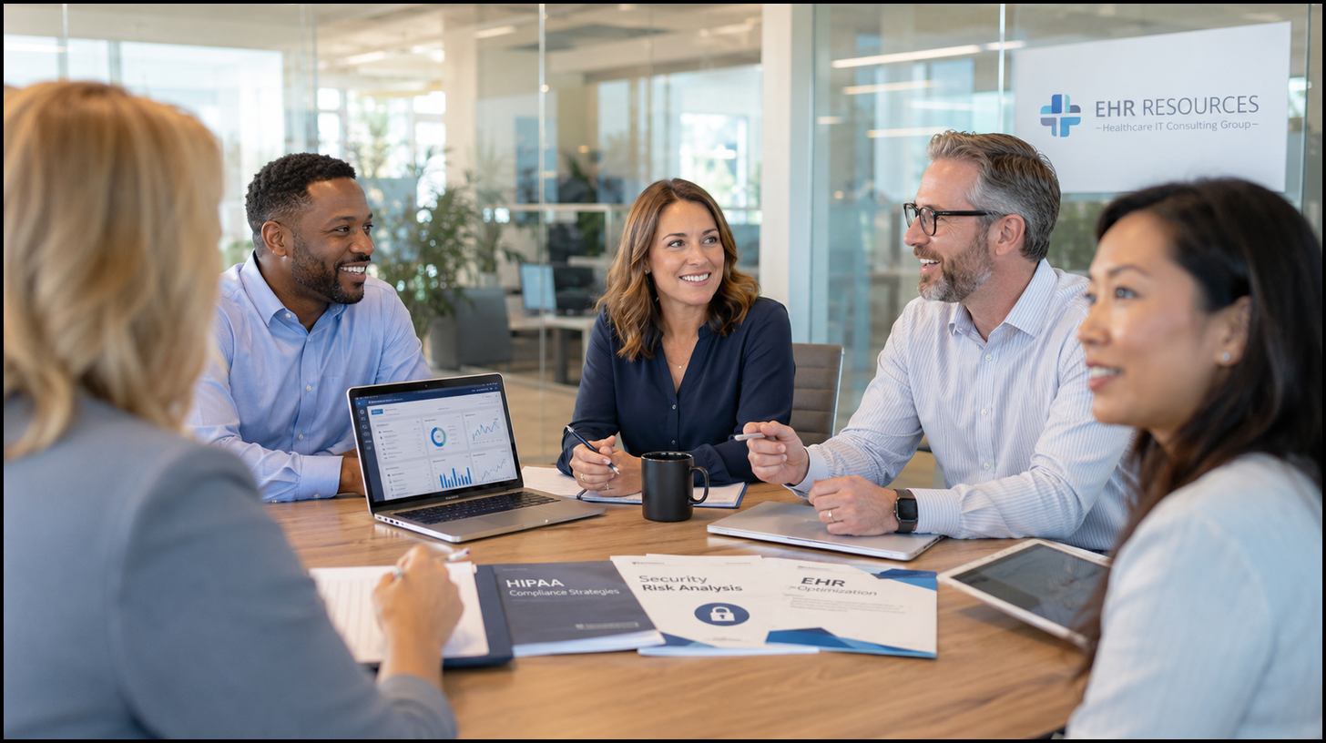 Healthcare compliance advisors in discussion